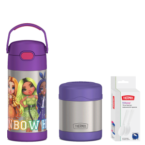 12oz Rainbow High FUNtainer® Water Bottle & 10oz Food Jar Bundle