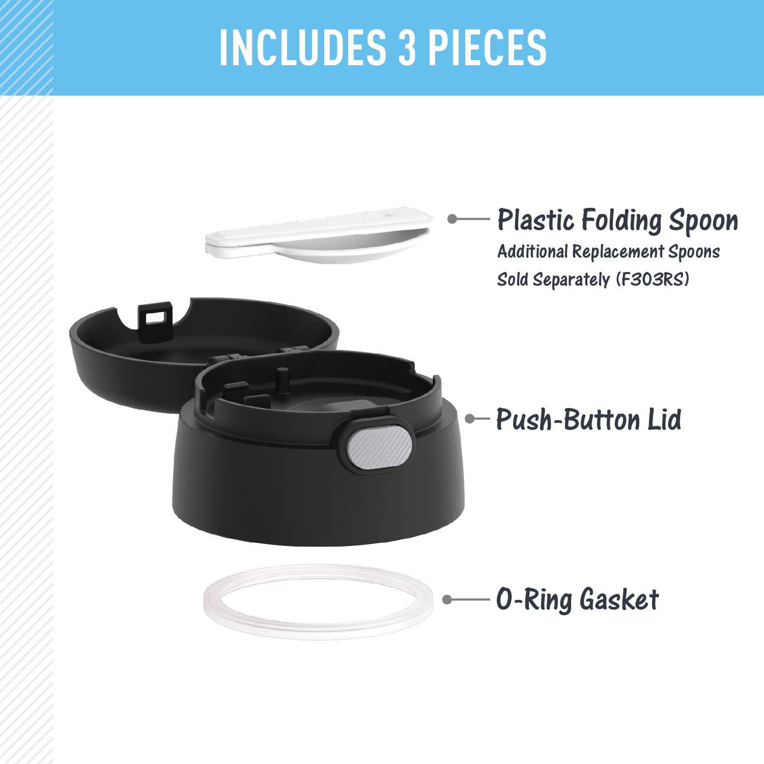 FUNTAINER® FOOD JAR - REPLACEMENT LID - Image 9