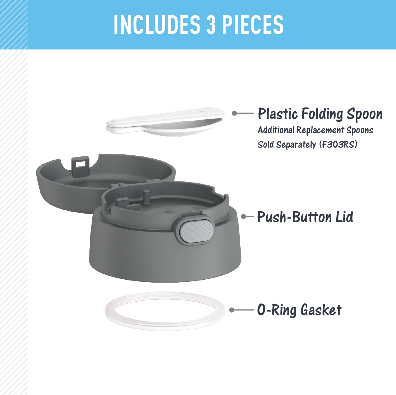 FUNTAINER® FOOD JAR - REPLACEMENT LID - Image 13