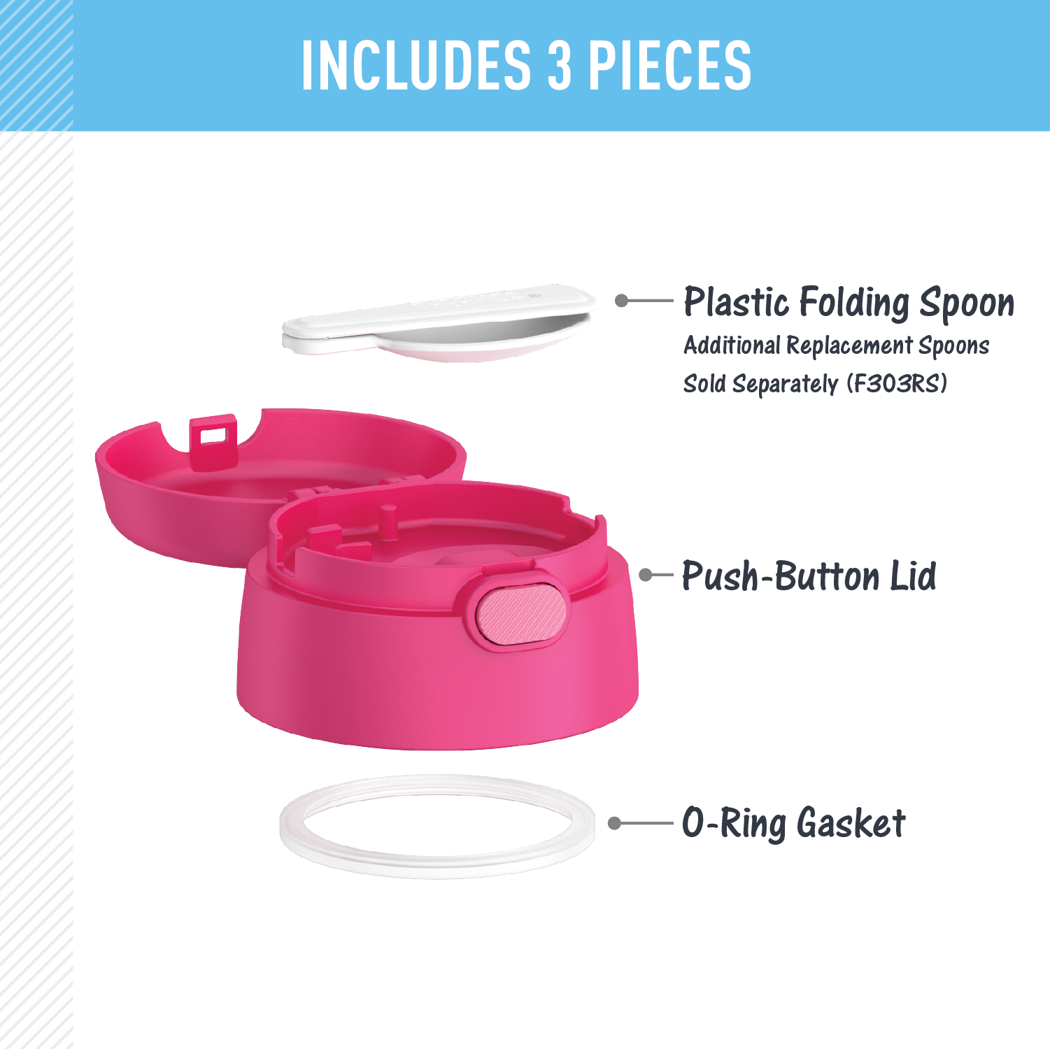 FUNTAINER® FOOD JAR - REPLACEMENT LID - Image 25