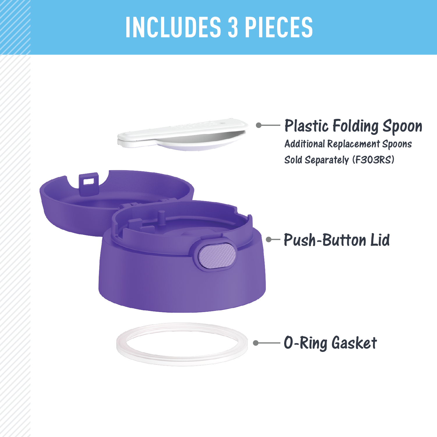 FUNTAINER® FOOD JAR - REPLACEMENT LID - Image 29