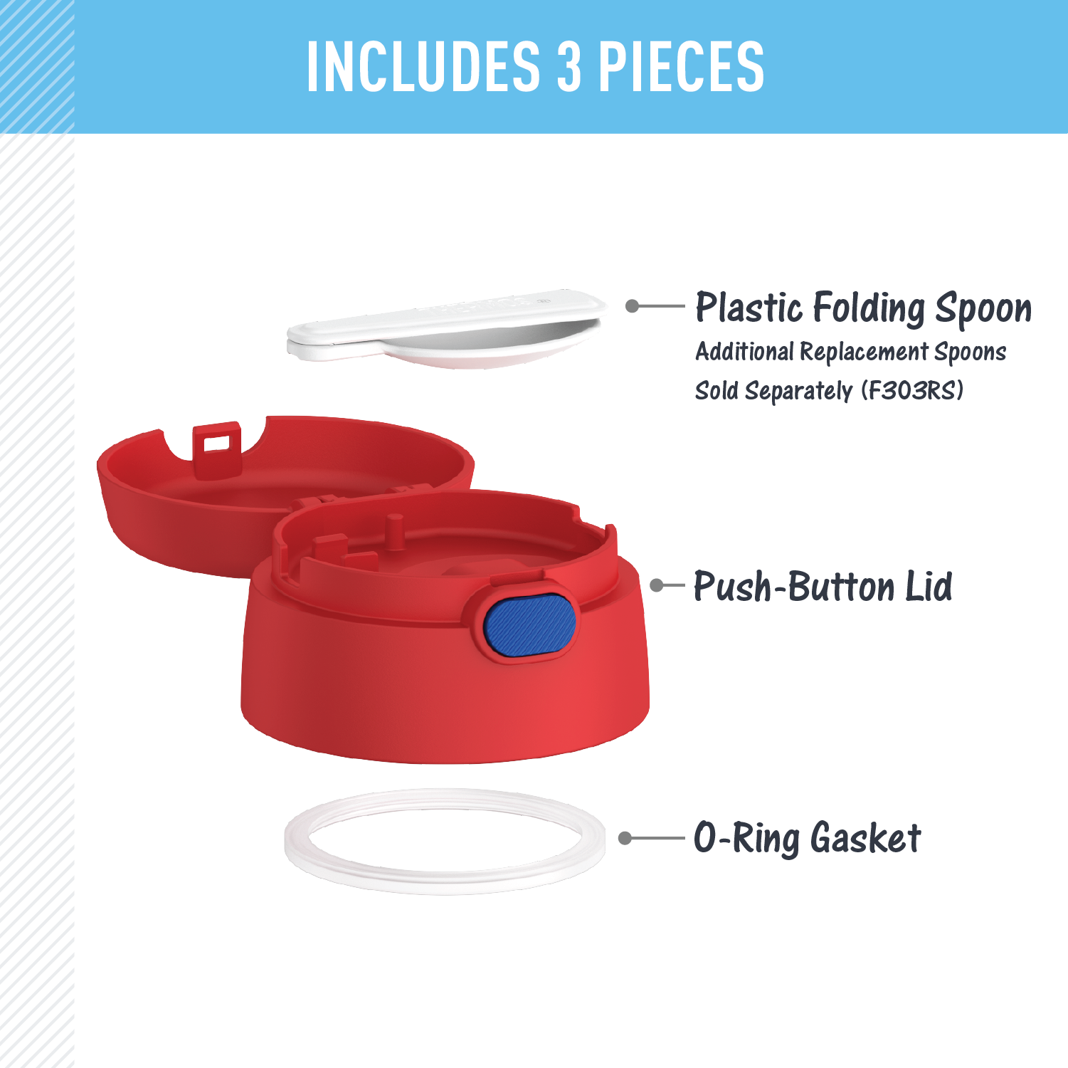 FUNTAINER® FOOD JAR - REPLACEMENT LID - Image 33
