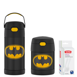 Batman 12oz FUNtainer® Water Bottle & 10oz Food Jar Bundle