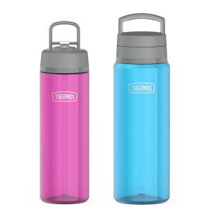 26oz Straw Lid & 32oz Screw Top Lid Tritan™ Water Bottle Bundle - Aubergine & Teal