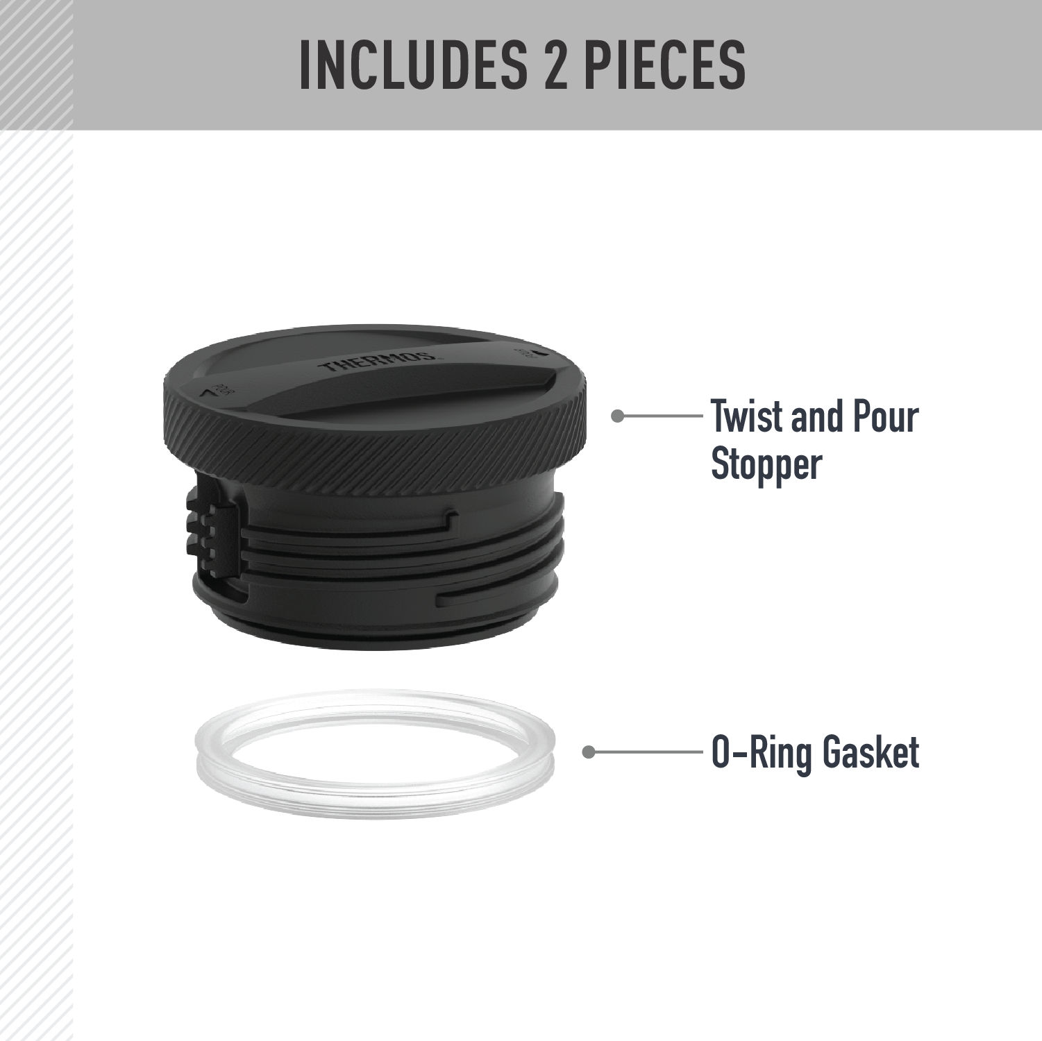 40oz ICON™ BEVERAGE BOTTLE - REPLACEMENT STOPPER - Image 2