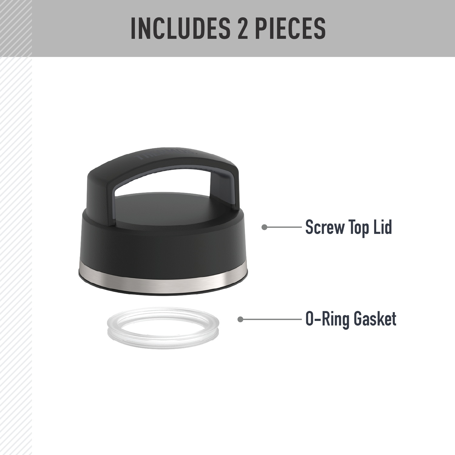 32oz ICON™ BEVERAGE BOTTLE - REPLACEMENT LID - Image 2