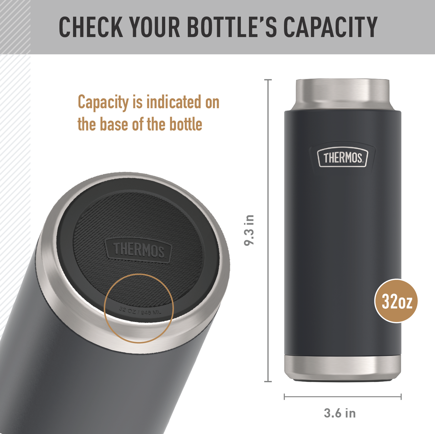 32oz ICON™ WATER BOTTLE - REPLACEMENT STRAW LID - Image 5