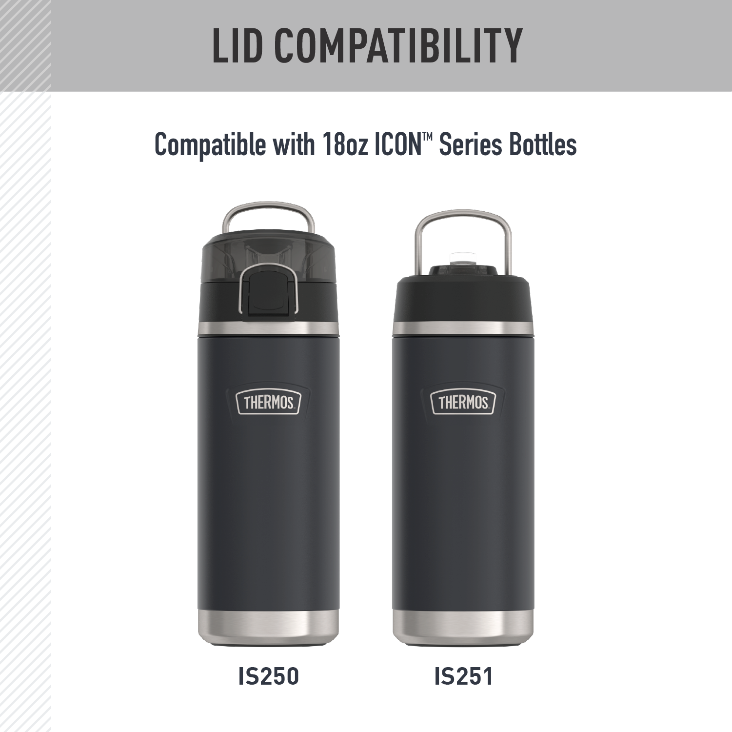 18oz ICON™ KIDS WATER BOTTLE - REPLACEMENT STRAW LID - Image 4