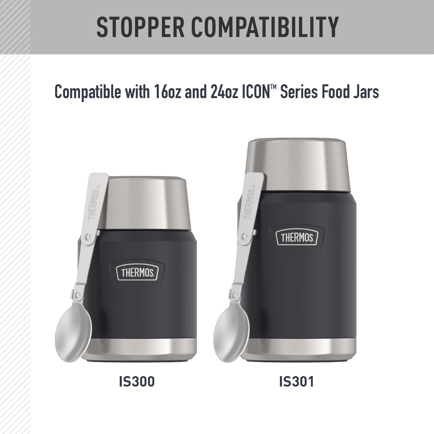 16oz + 24oz ICON™ FOOD JAR - REPLACEMENT STOPPER - Image 3