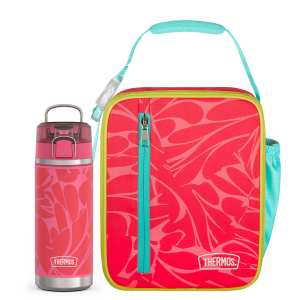 Abstract Petals Upright & 18oz Icon™ Kids Water Bottle Bundle