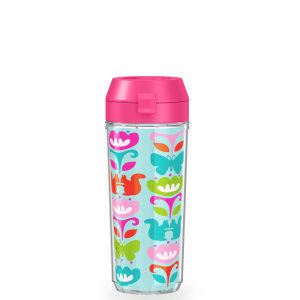 18oz Double Wall Water Bottle Squirrel Rows