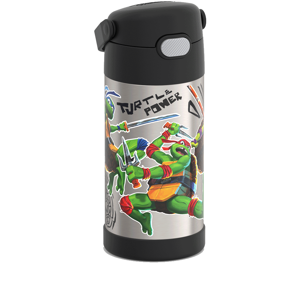 12oz FUNtainer® Water Bottle Teenage Mutant Ninja Turtles - Image 3