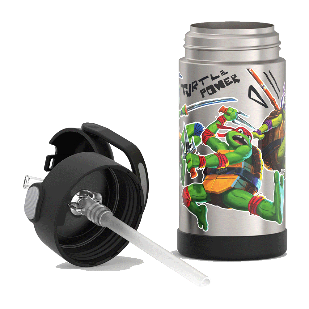 12oz FUNtainer® Water Bottle Teenage Mutant Ninja Turtles - Image 2