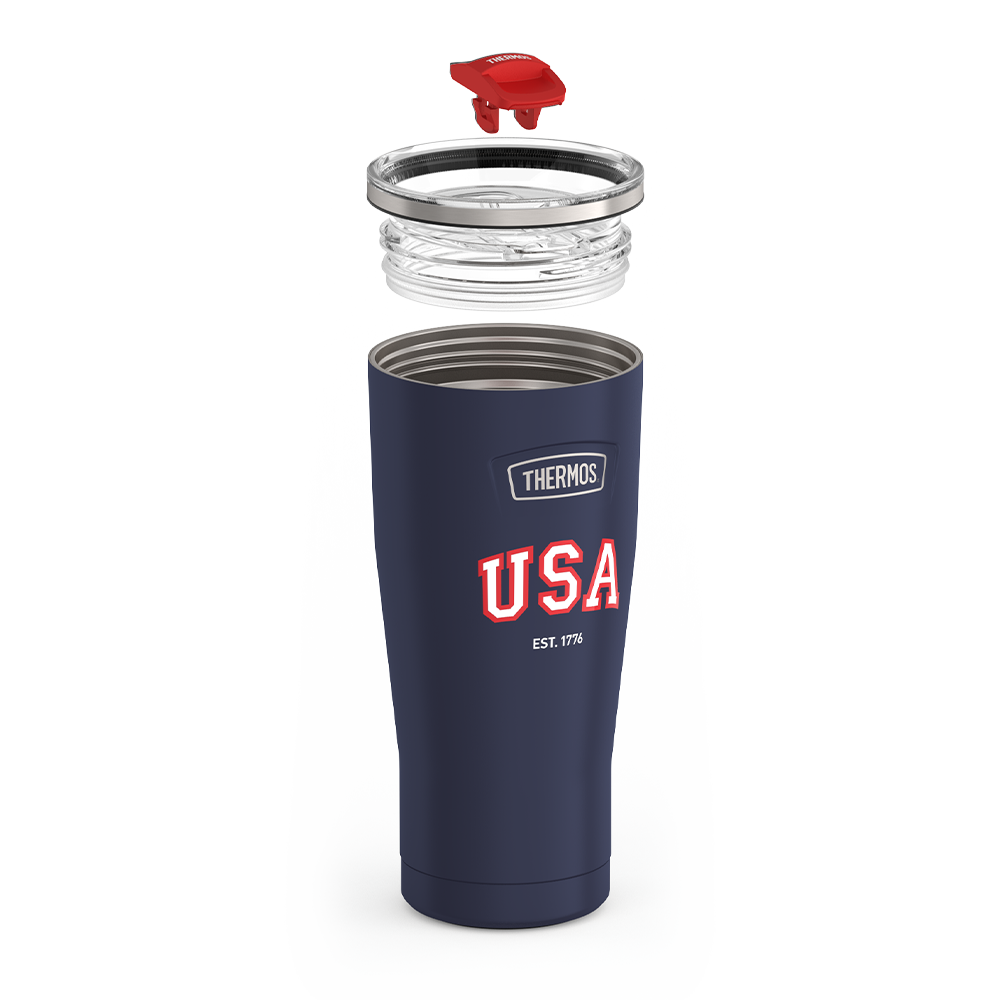 24oz ICON™ TUMBLER WITH SLIDE LOCK LID - NAVY USA - Image 6