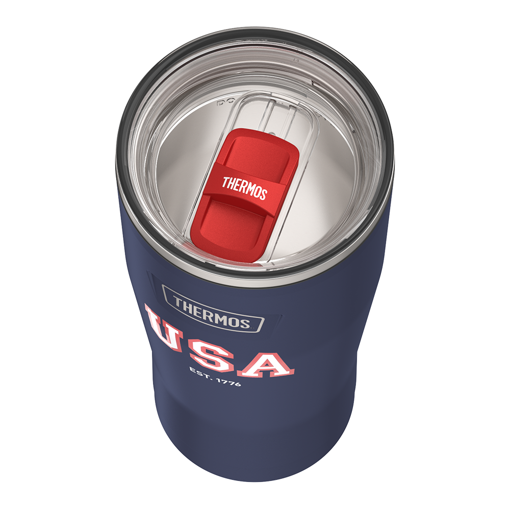 24oz ICON™ TUMBLER WITH SLIDE LOCK LID - NAVY USA - Image 3