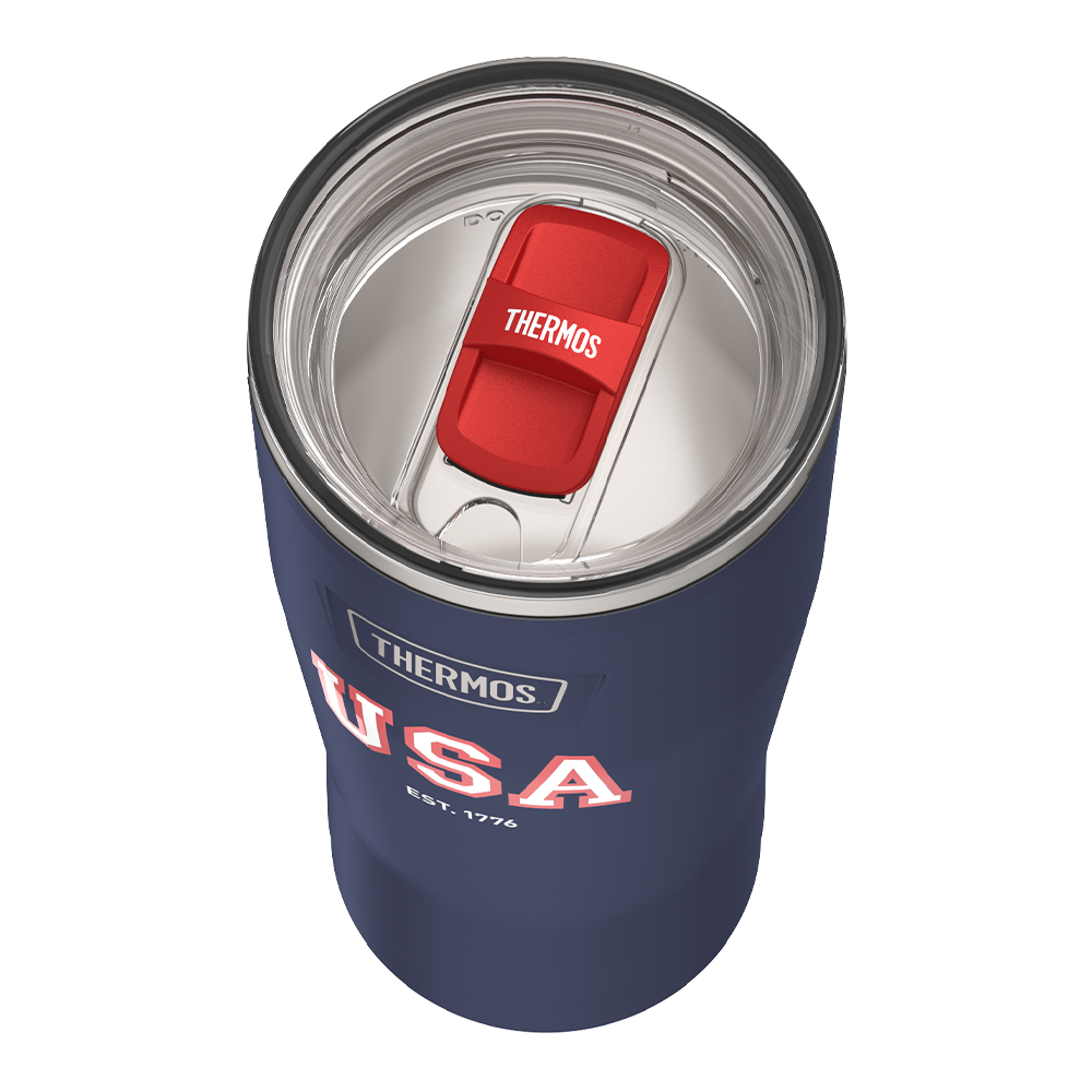 24oz ICON™ TUMBLER WITH SLIDE LOCK LID - NAVY USA - Image 5