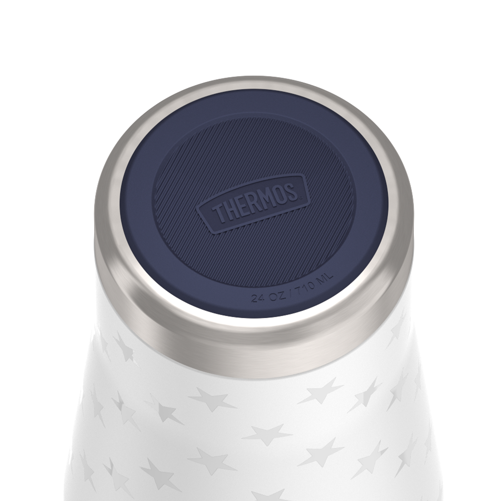 24oz ICON™ TUMBLER WITH SLIDE LOCK LID - WHITE STARS - Image 4
