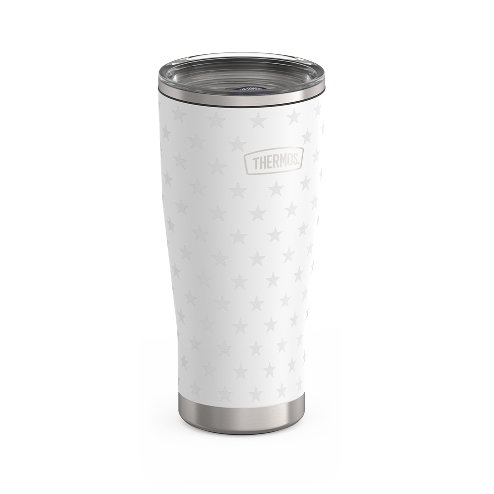 24oz ICON™ TUMBLER WITH SLIDE LOCK LID - WHITE STARS - Image 2