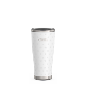 24oz ICON™ TUMBLER WITH SLIDE LOCK LID - WHITE STARS