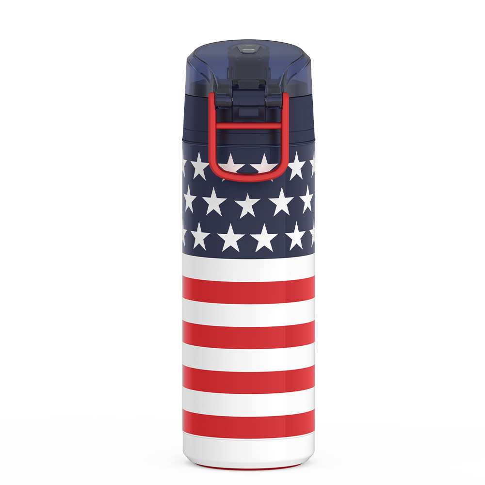 24oz ICON™ WATER BOTTLE WITH SPOUT - AMERICAN FLAG - Image 4